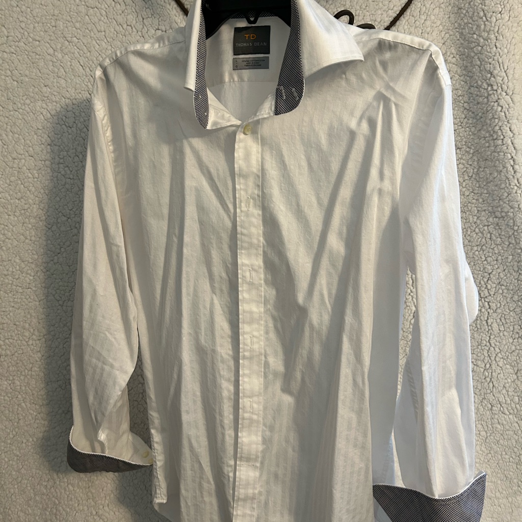 Thomas Dean White Button Down